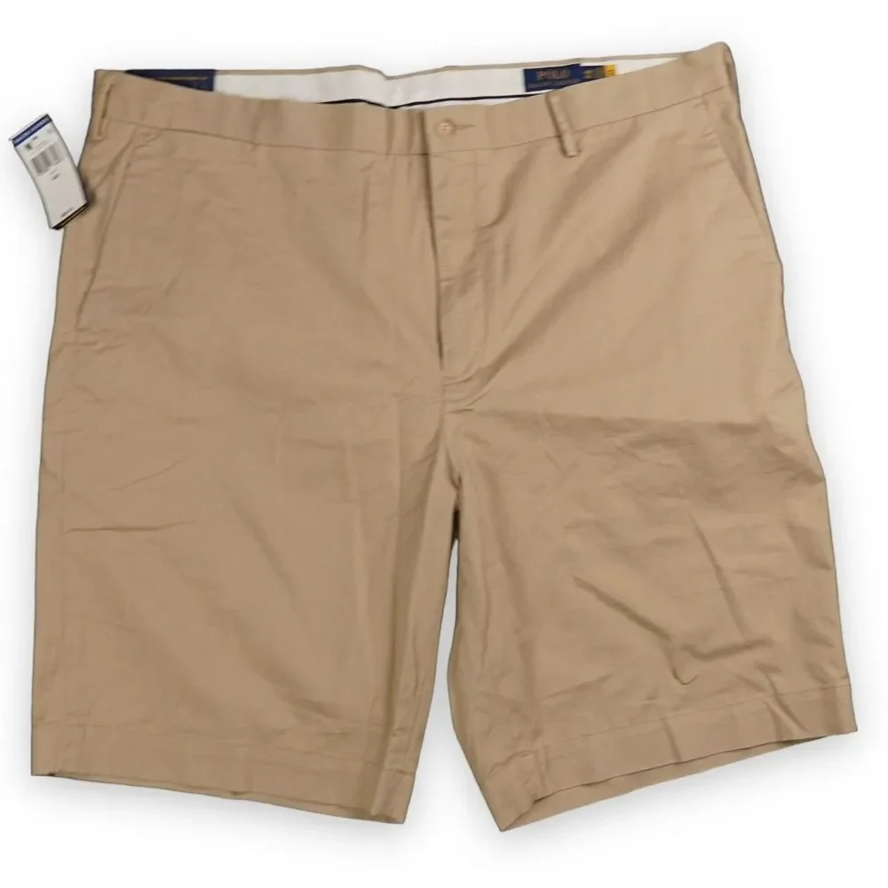 Polo Ralph Lauren Shorts Mens 44 Big (Tag 48B) Beige Stretch Tan‎ Chino 9
